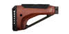 WOOX 1913 Woody Stock to klasyczny, ergonomiczny uchwyt z drewna orzechowego, montowany na standardowej szynie M1913, z regulowanym podparciem policzka i pad'em absorbującym odrzut.